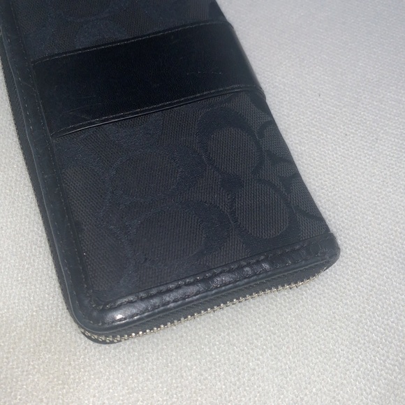 Coach Legacy Signature Slim Zip Wallet - Picture 5 of 12
